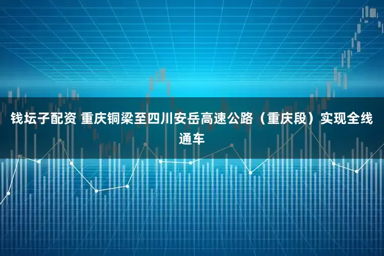 钱坛子配资 重庆铜梁至四川安岳高速公路（重庆段）实现全线通车